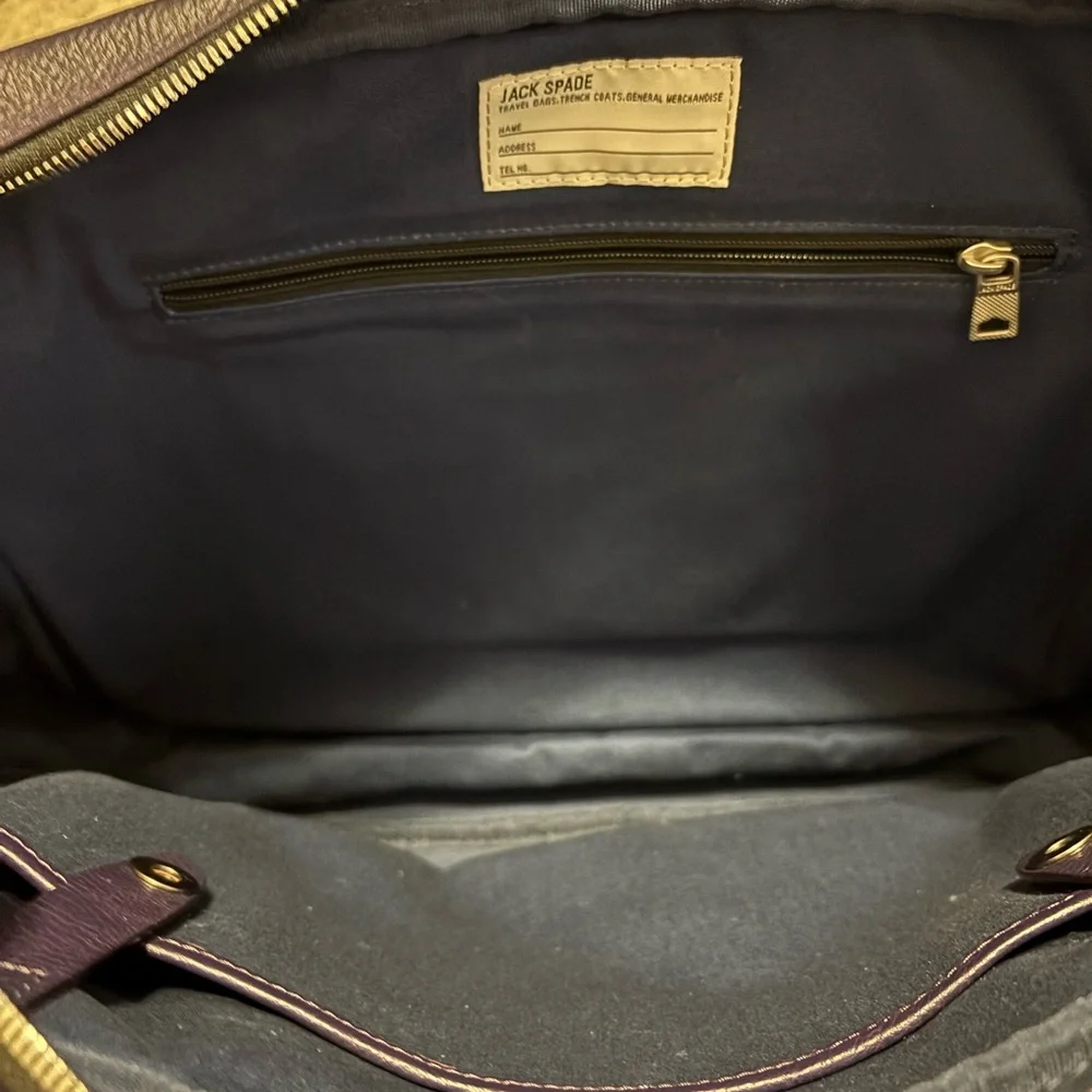JACK SPADE MENS BLACK PEBBLED LEATHER BRIEFCASE BAG VINTAGE EUC UNISEX